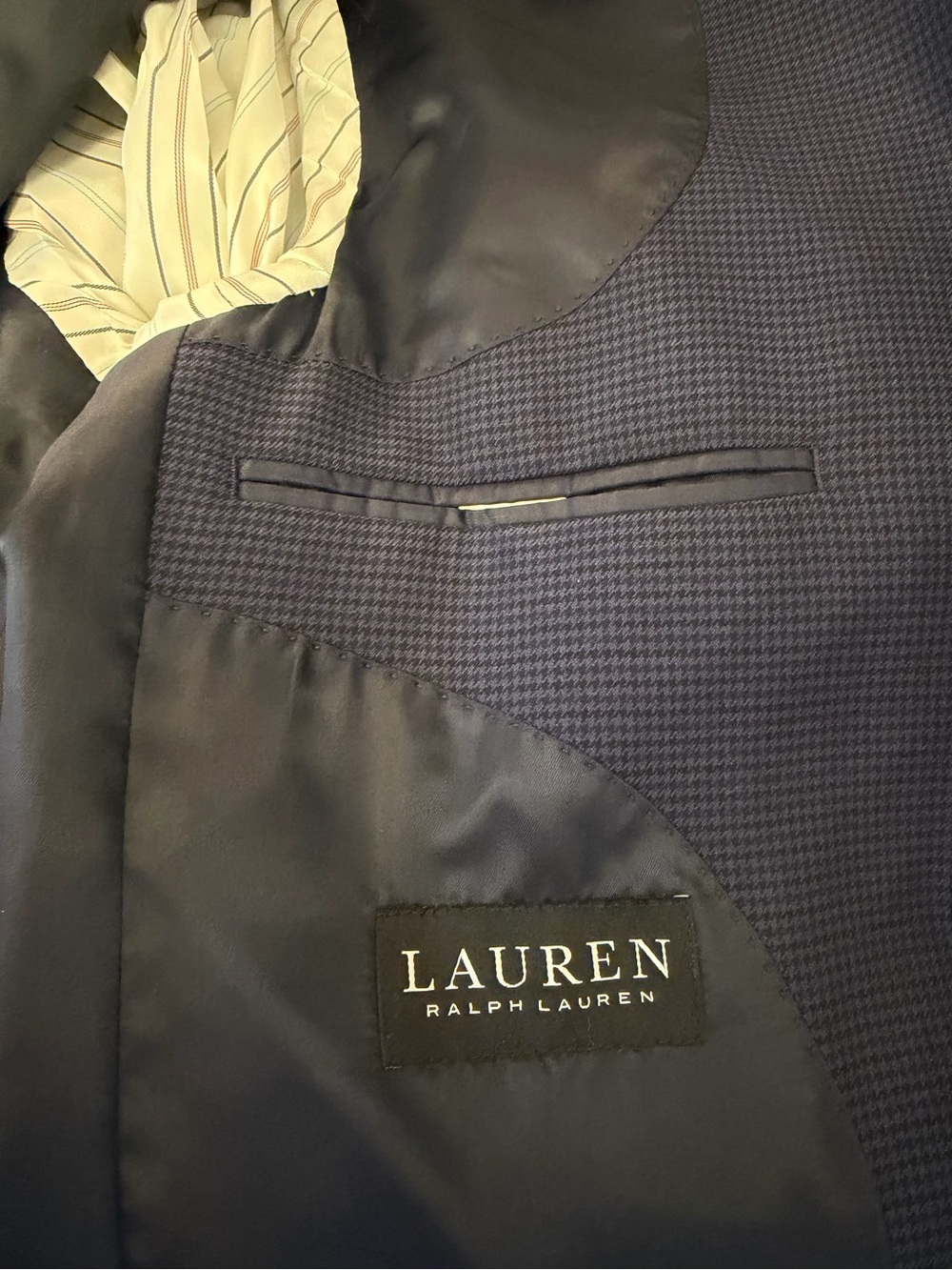 Ralph Lauren Navy Blue Textured Sport Coat 36R - Picture 5 of 7
